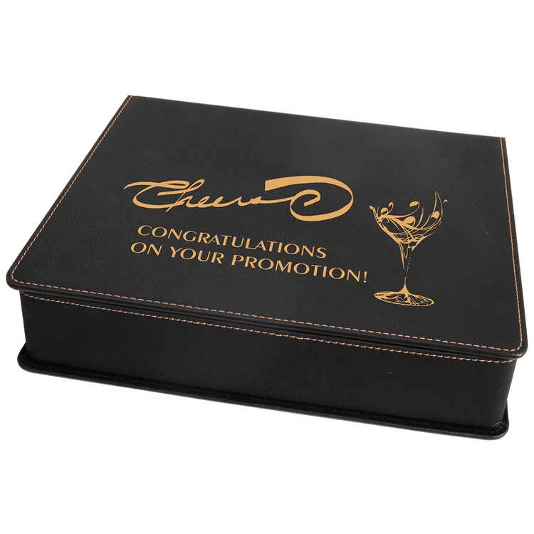 Black Leatherette 5-Piece Wine Tool Set 2