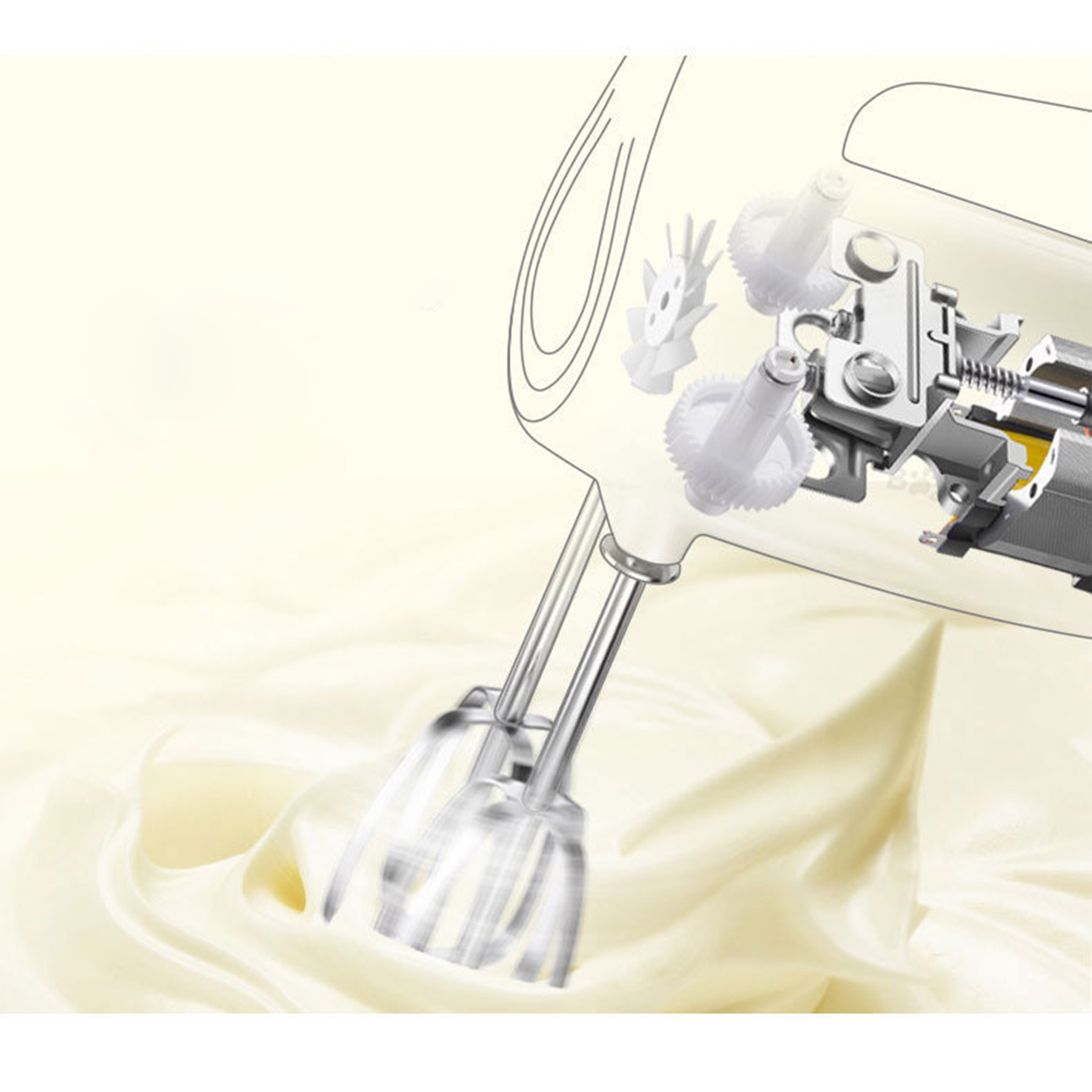 Stainless Steel Electric Egg Beater 6
