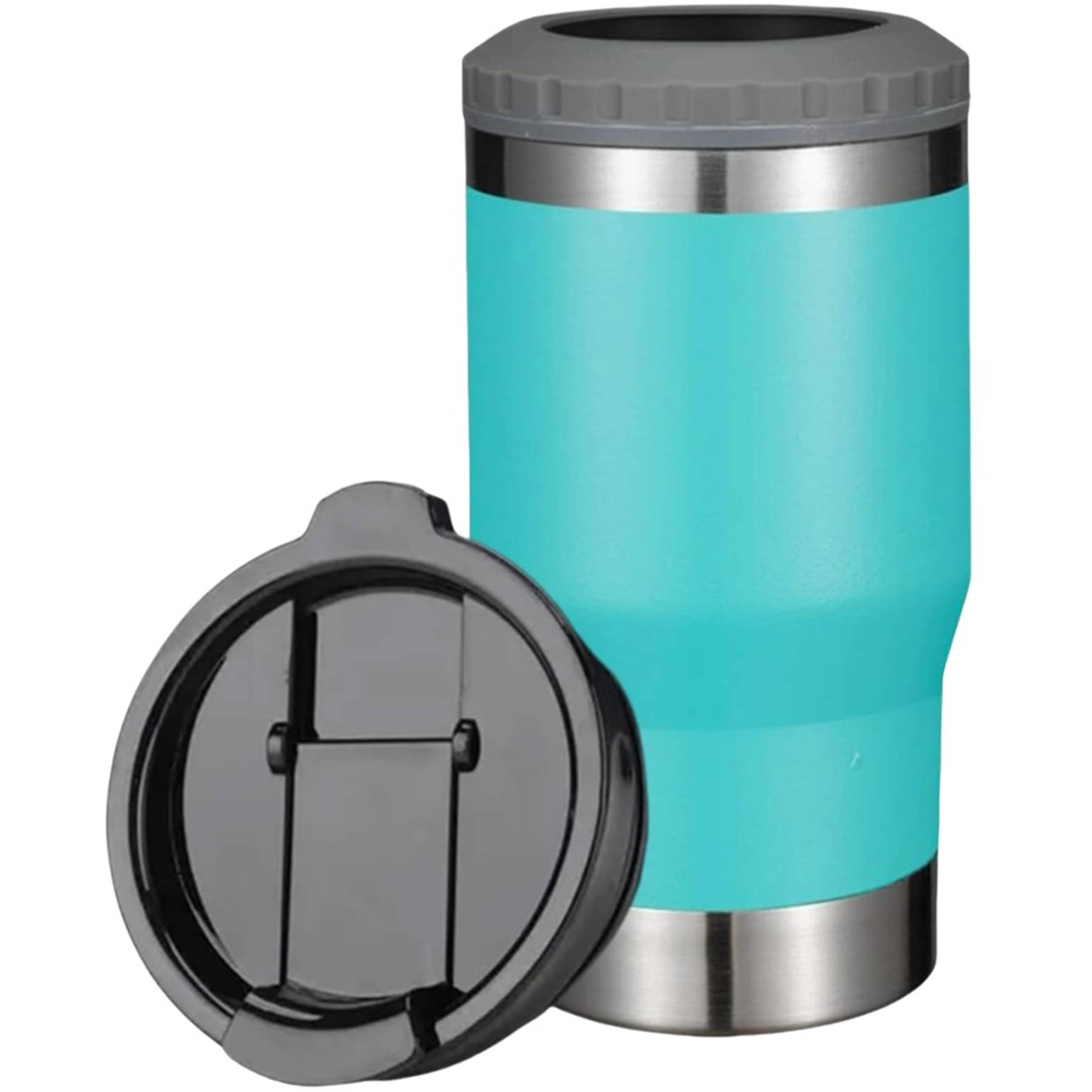4 in 1 Stainless Steel Can Cooler, custom koozie with logo imprint 10