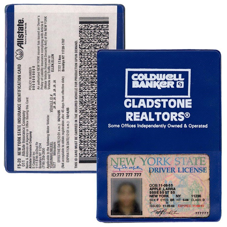 Insurance Card Holder(with extra pocket) 5