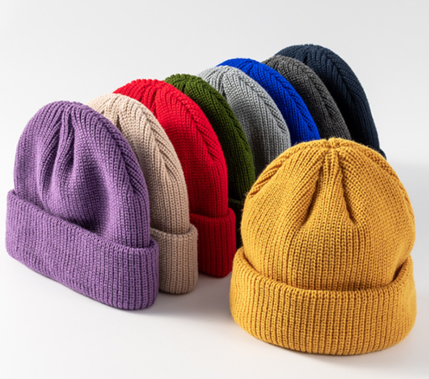 Acrylic Knit Cap With Embroidered Logo 3