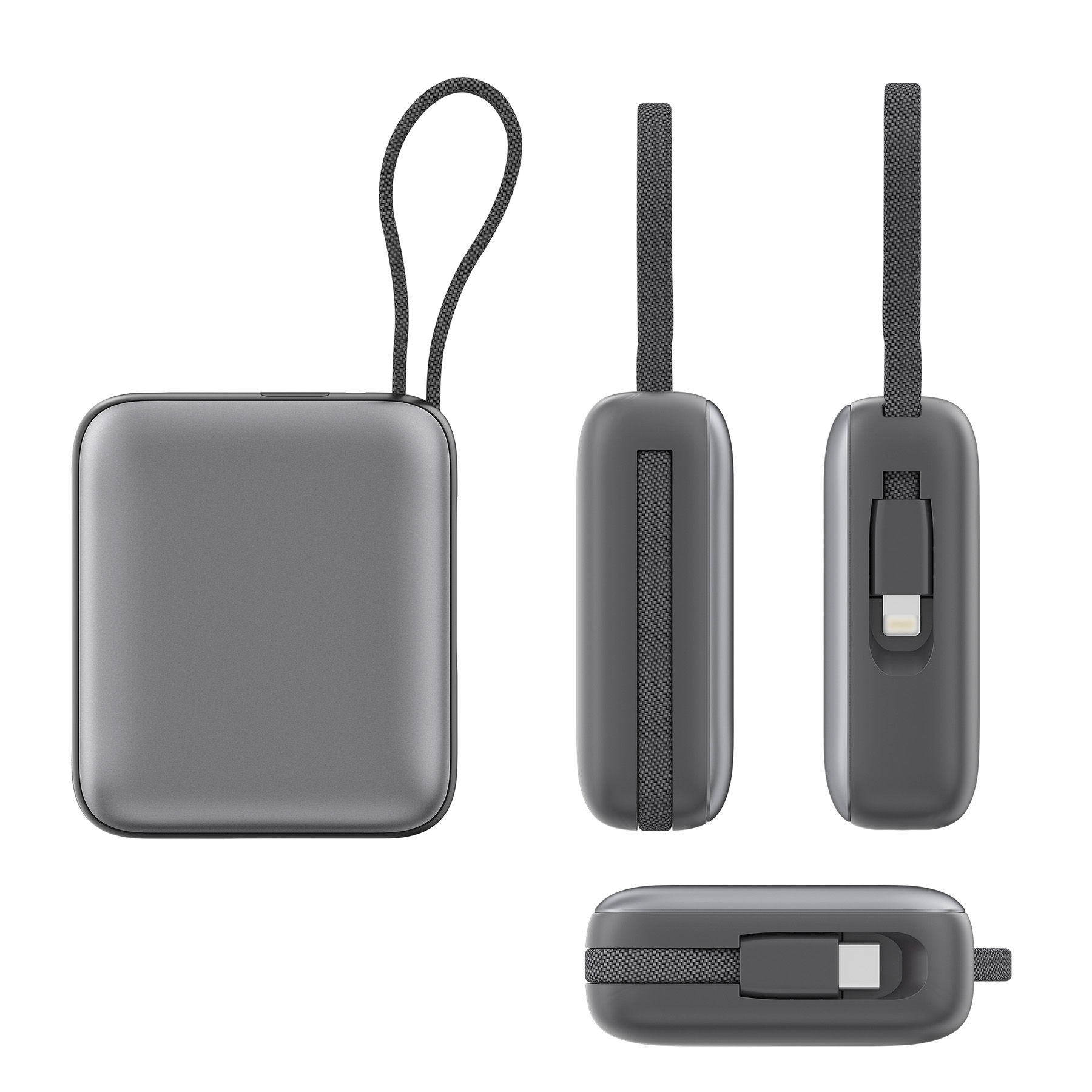 Cirtek® 10000mAh 20W PD Fast Charging Power Bank With Built-In Dual Cables 3