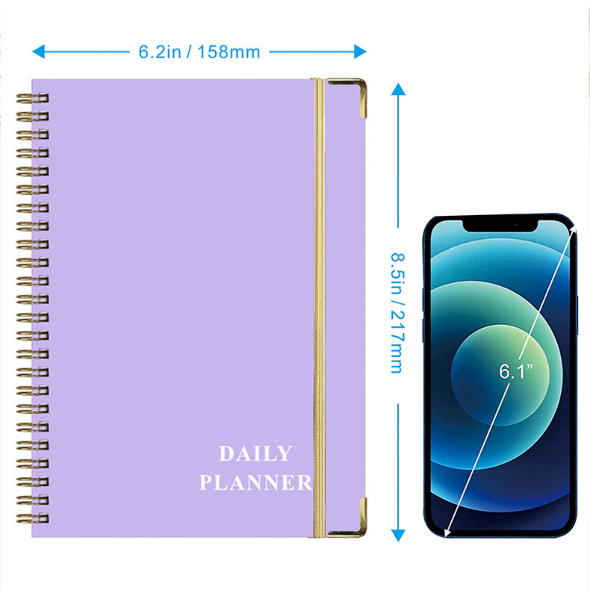 A5 Spiral Daily Planner With Paperboard Cover 10