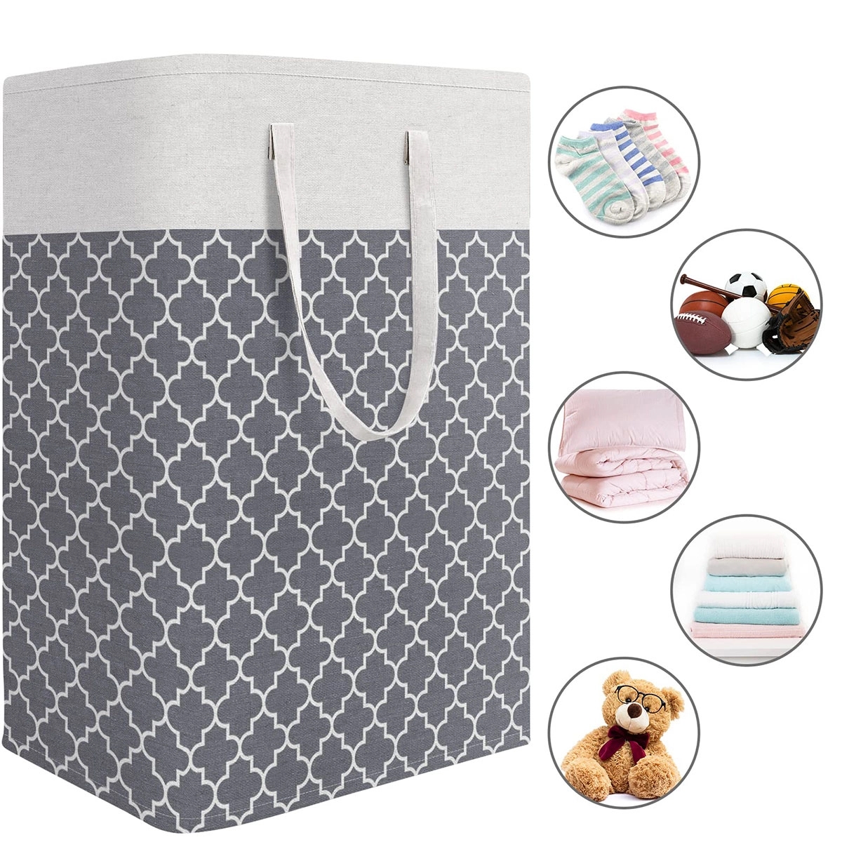 Laundry Hamper With Long Handles 7