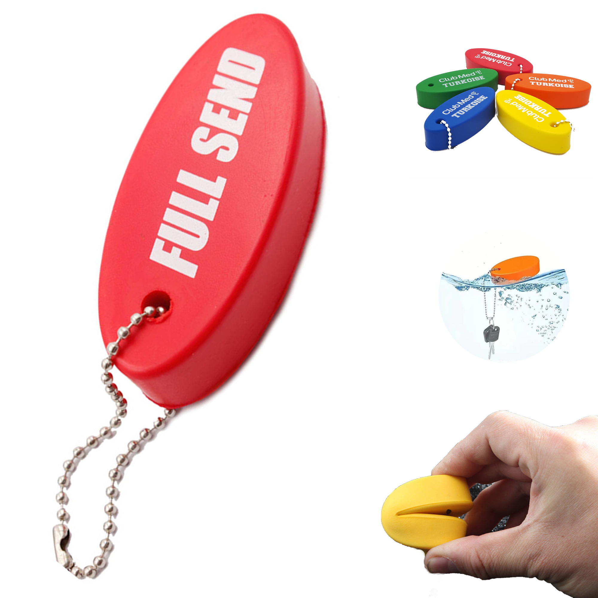 Float Stress Ball Keychain 2