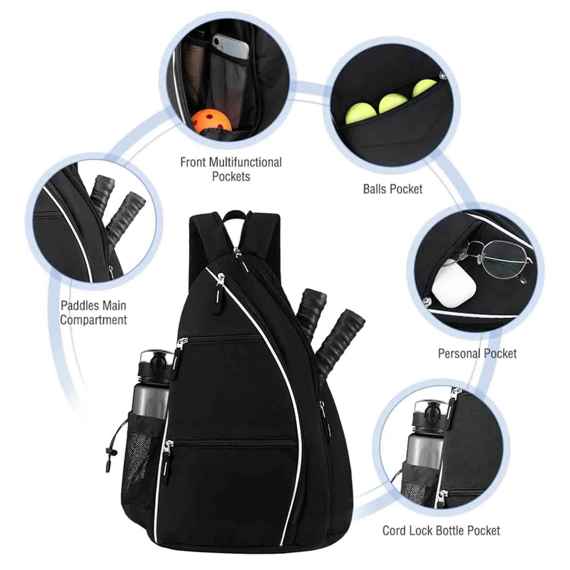 Sport Pickleball Sling Bag