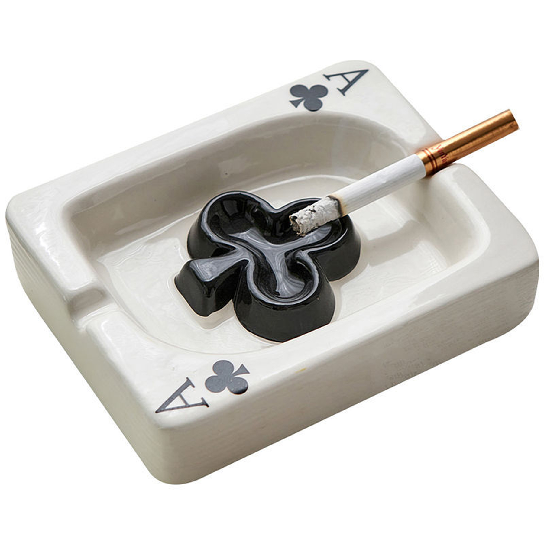 Ceramic Poker Theme Ashtray 2