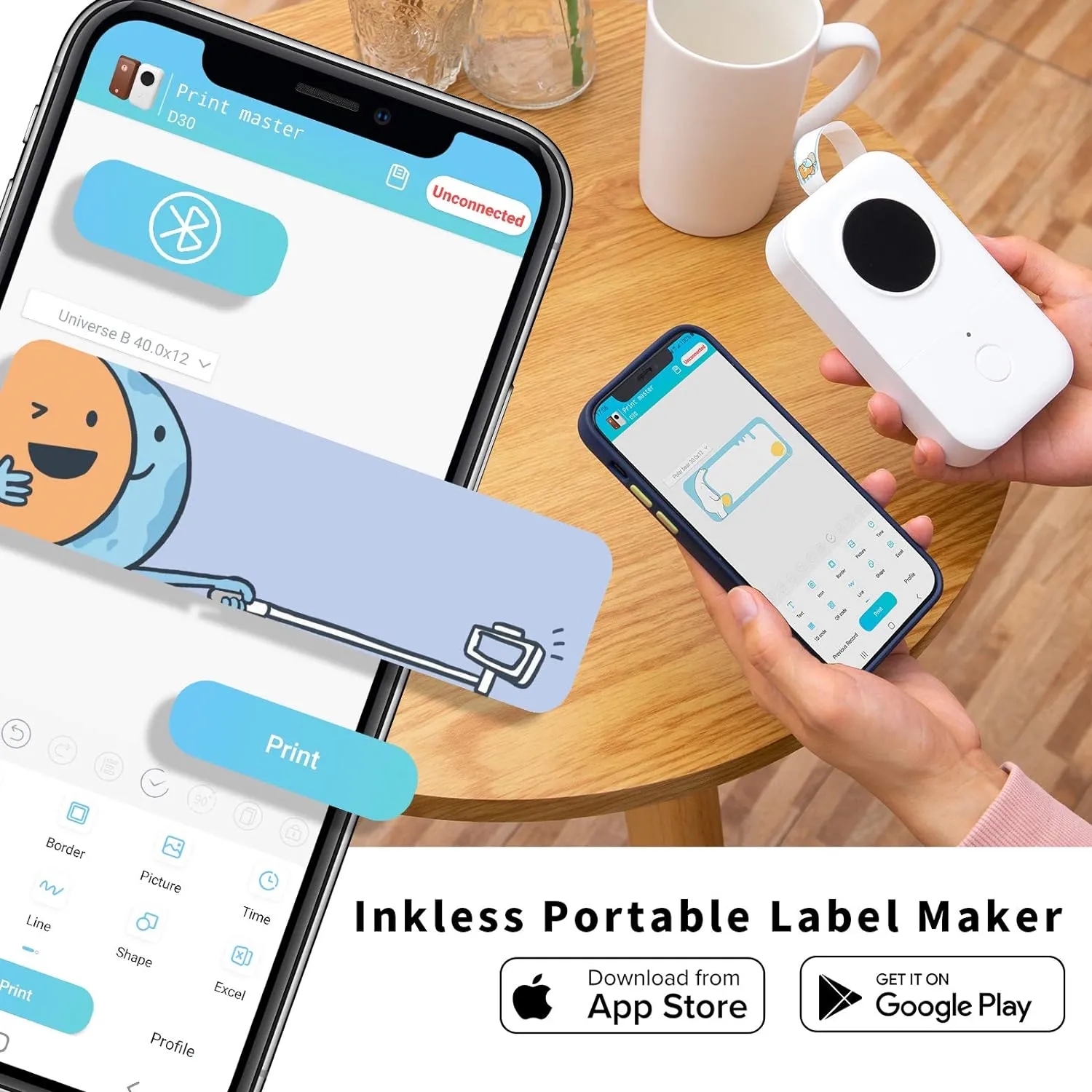 Portable Thermal Label Printer 2