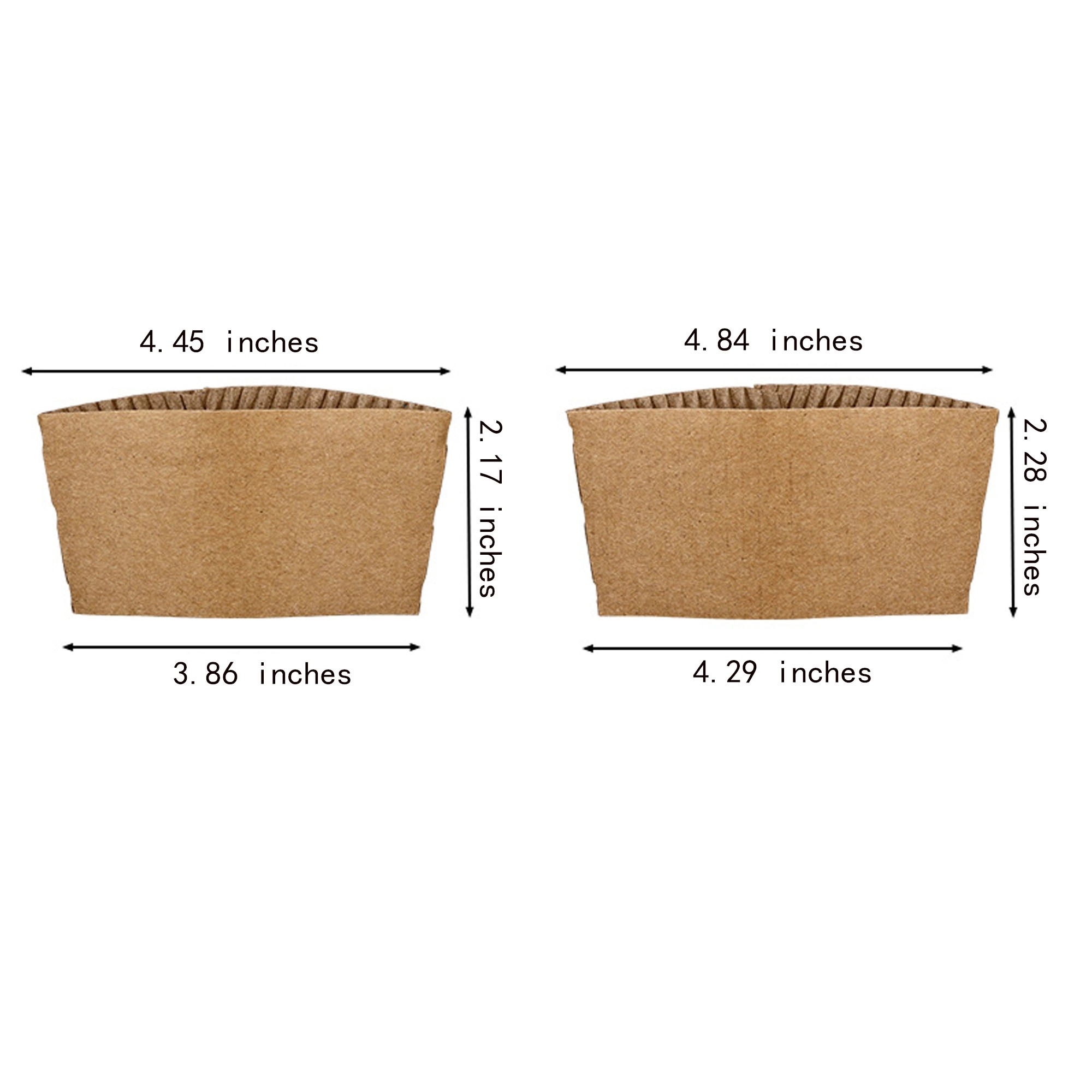 Disposable Kraft Paper Cup Sleeves 3