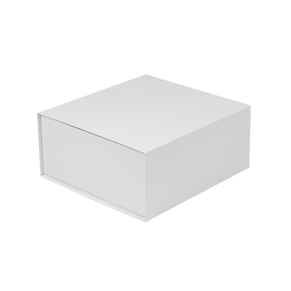 Medium White Kraft Premium Vesta Gift Box w/ Matte Gravure Anti-Rub Varnish 7