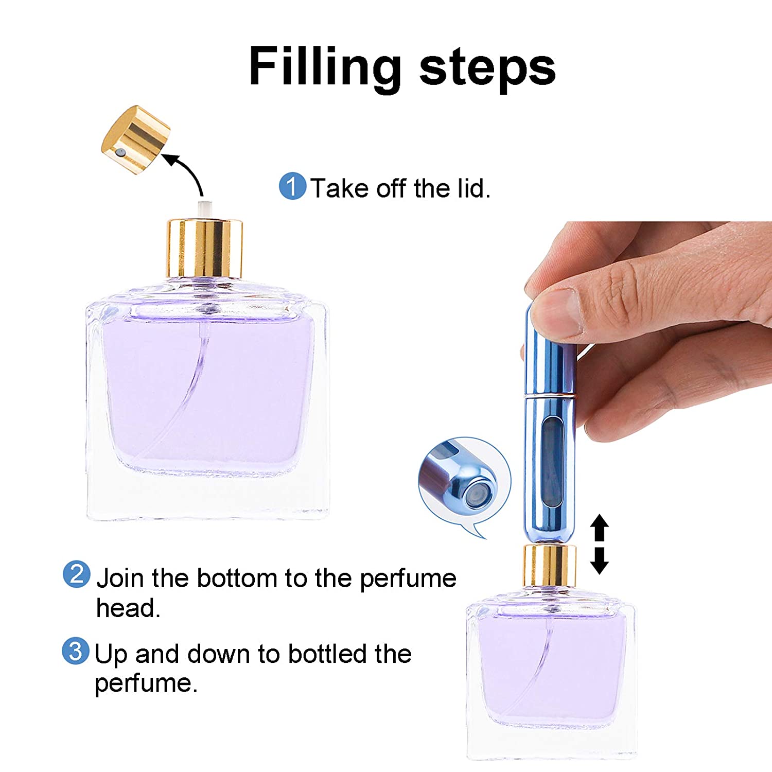 5 ML Portable Mini Refillable Perfume Empty Spray Bottle 6