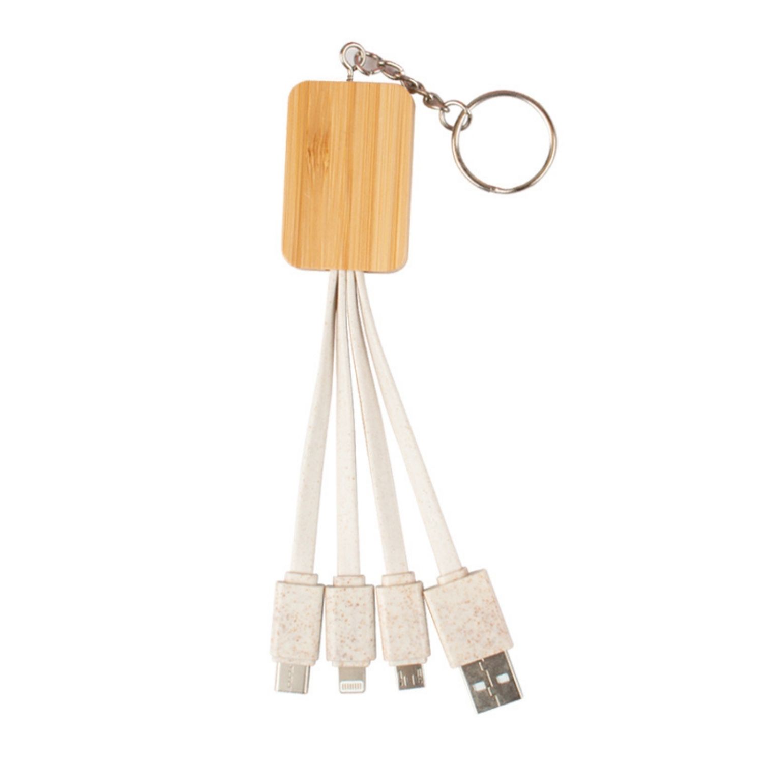 Bamboo Wheat Straw Dual Charging Cable 2