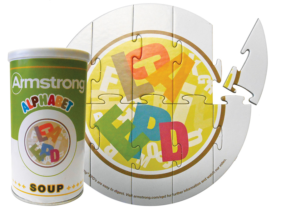 10 Pieces - 8" Diameter - Medium Puzzle in Can 2