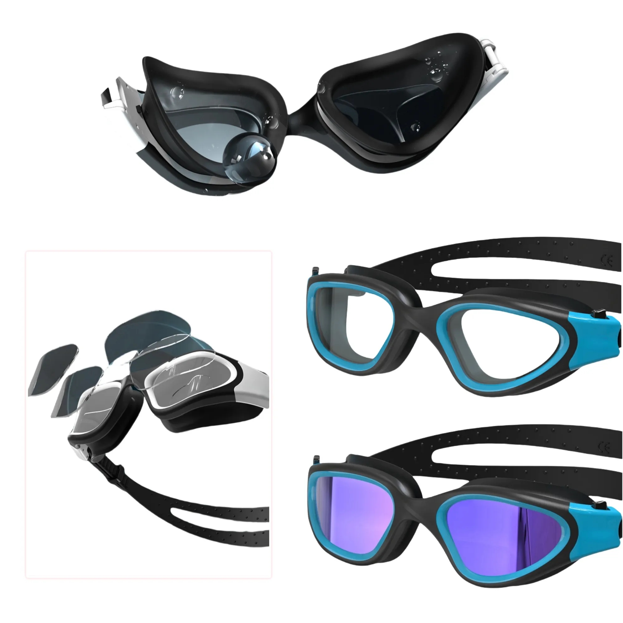 Anti-Fog Adult Swimming Goggles 2