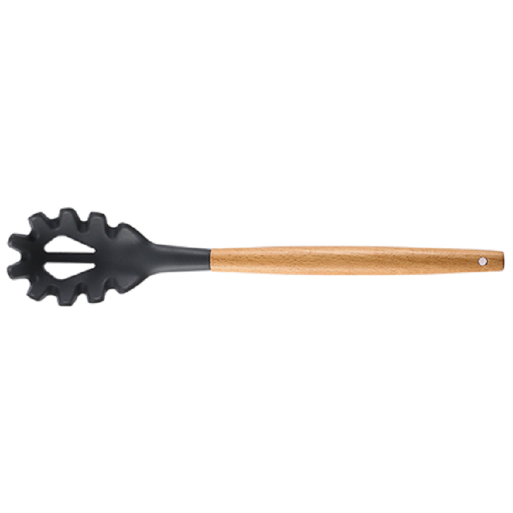Silicone Cooking or Serving Utensil with Wooden Handle – Sold Individually or as a Set 30