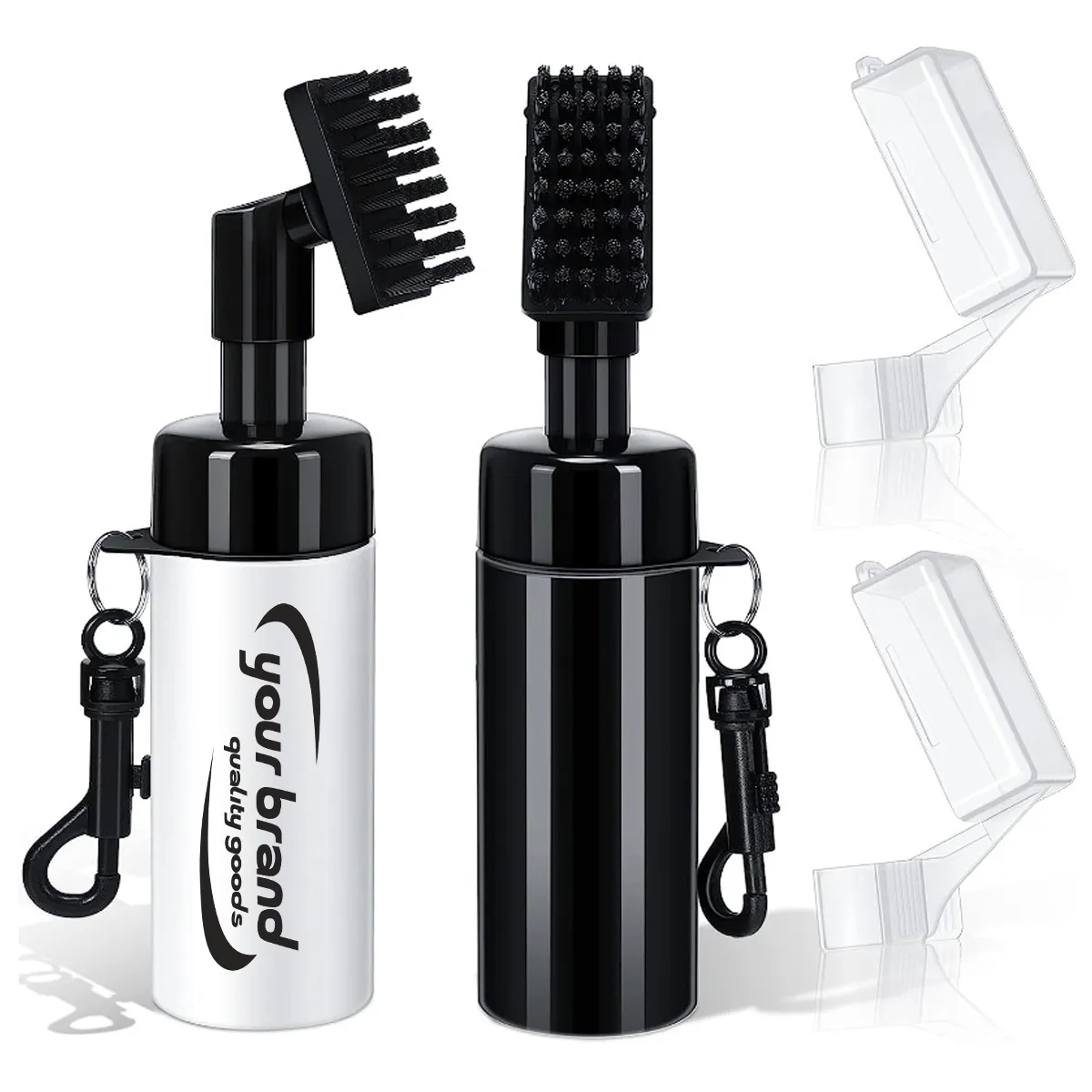 Golf Club Brush Cleaner W/ Water Heavy Duty Retractable Clip 2