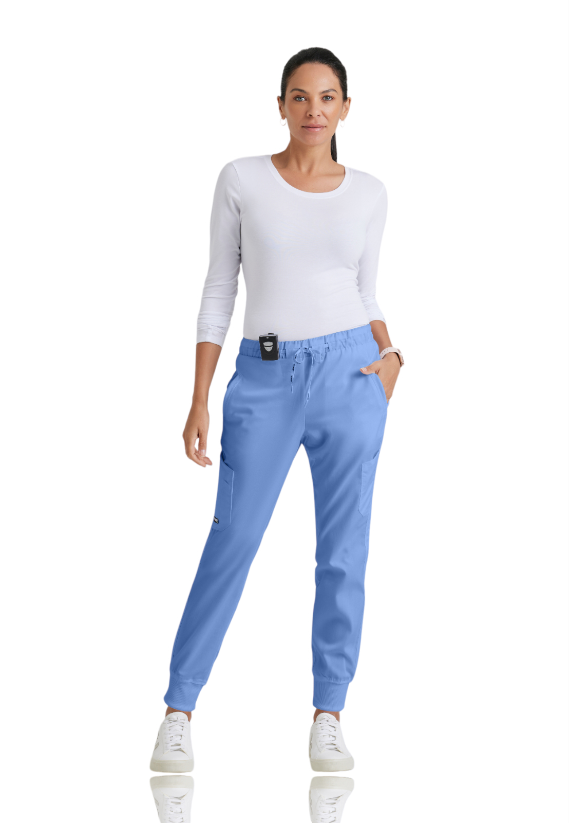 Grey's Anatomy Classic - Women's Five-Pocket Mid-Rise Kira Jogger Scrub Pant 13