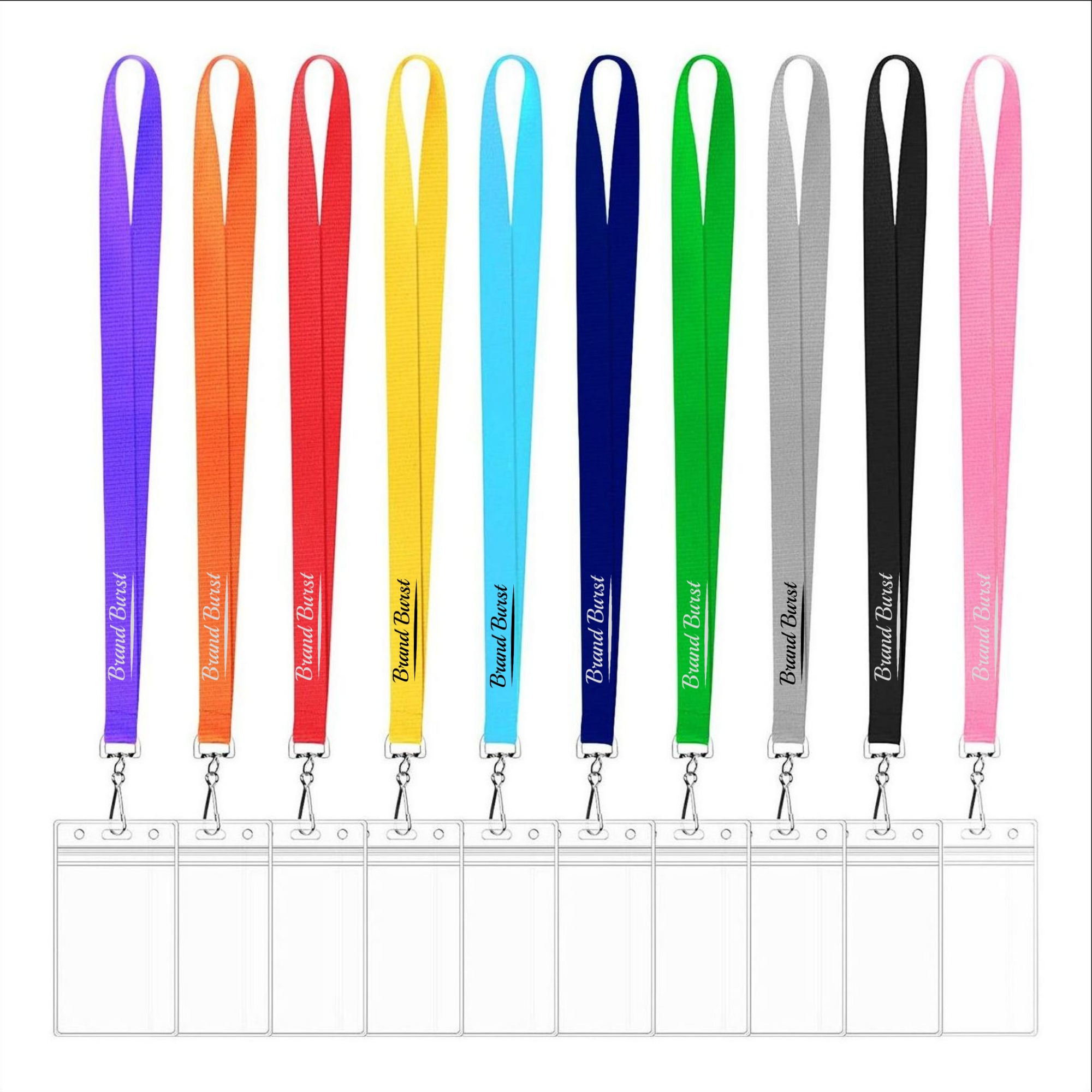 Colorful Lanyard With ID Card Holder