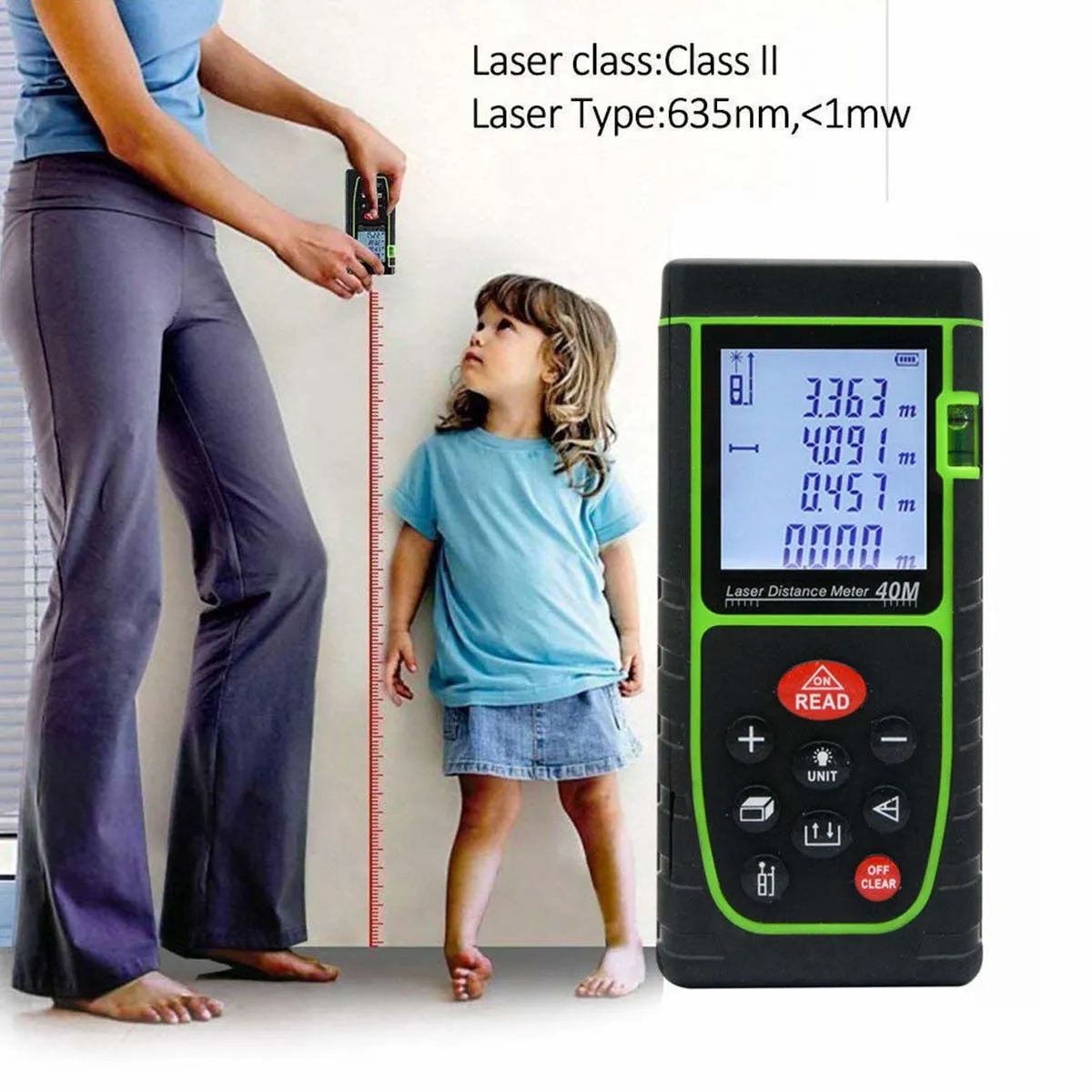 40/60/80/100M Laser Rangefinder Electronic Ruler 6