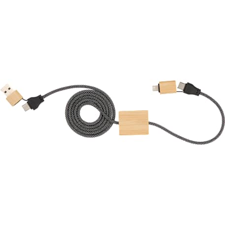 FSC® 100% Bamboo 5-in-1 100W Laptop Charging Cable 41