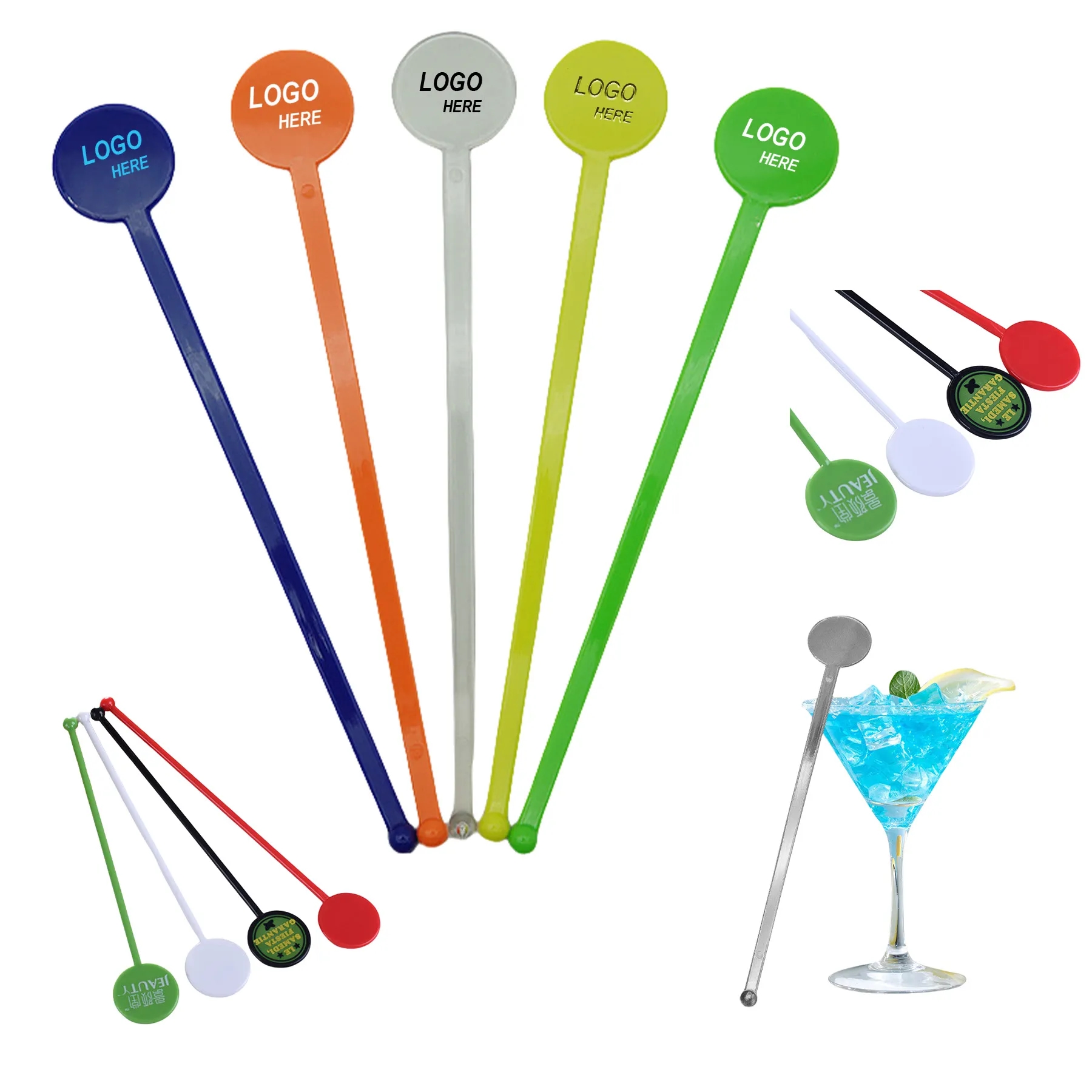Plastic Coffee Stirrers Cocktail Stick 2