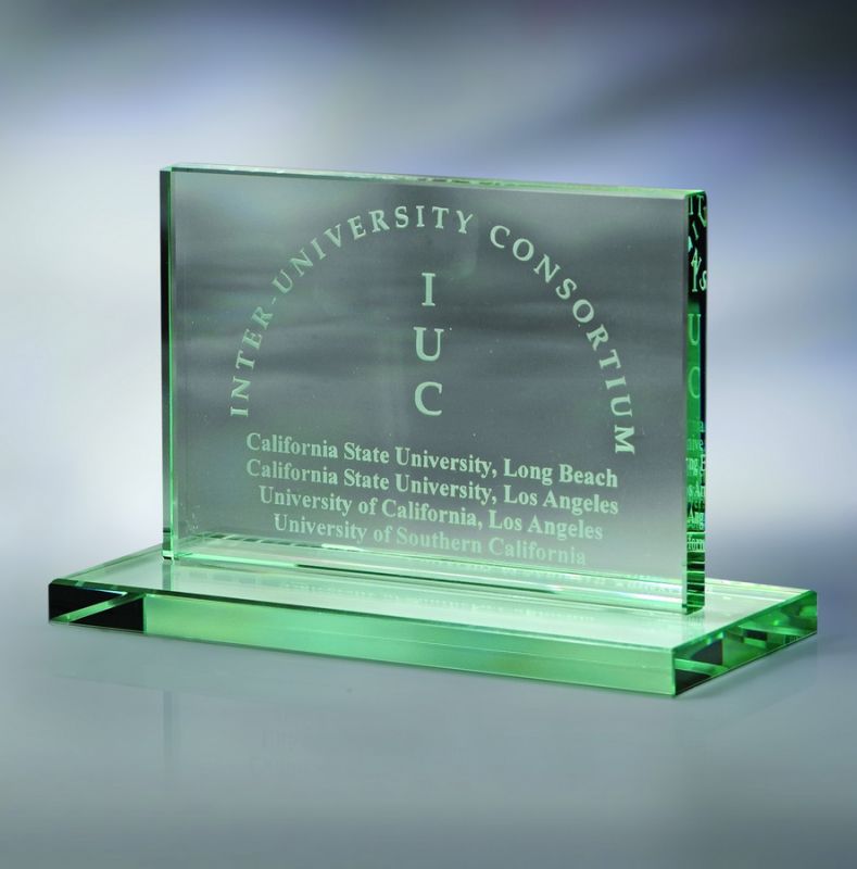 1/2" HORIZONTAL PLAQUE W/ BASE (LARGE) 1