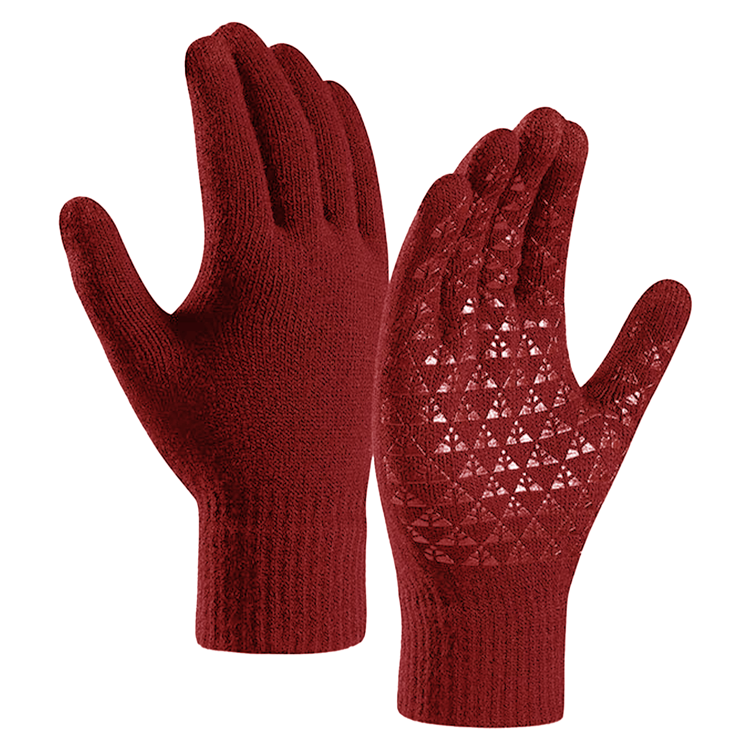 Polyester Anti-Slip Thermal Knit Gloves For Winter Warmth 4