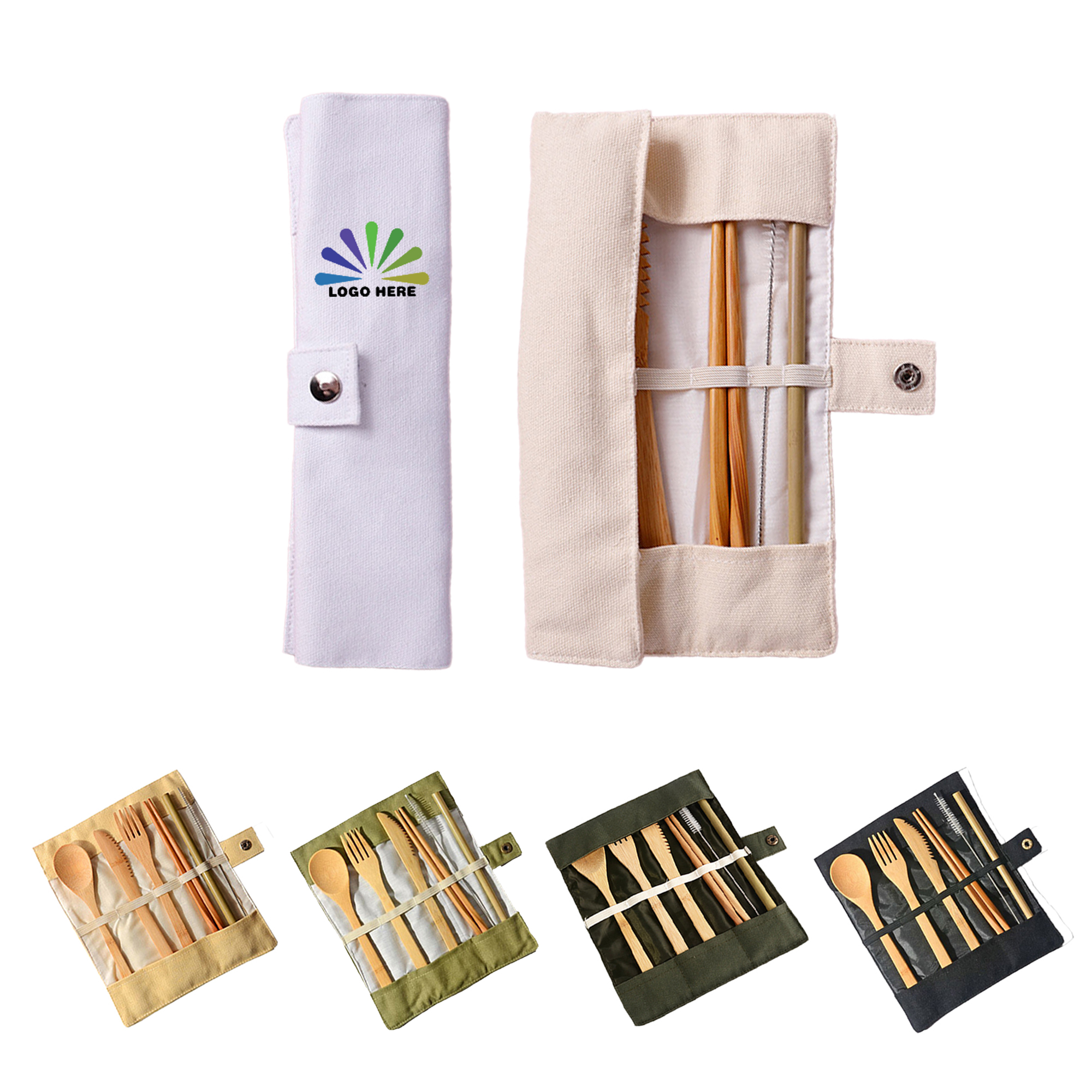Eco-Friendly Bamboo Travel Cutlery Kit 2