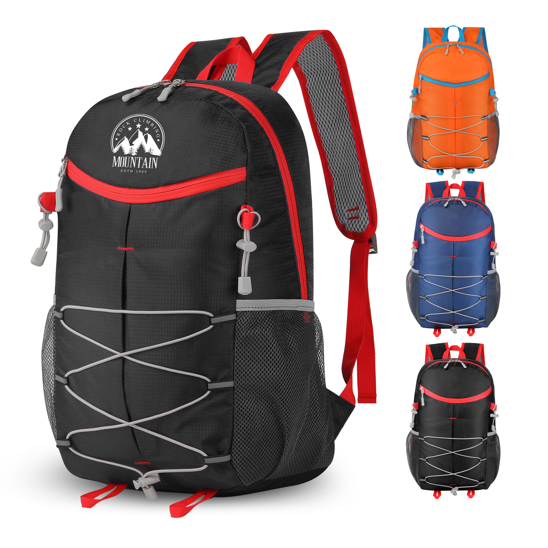 Multi-Purpose Outdoor Foldable Backpack With Bungee Cord 4