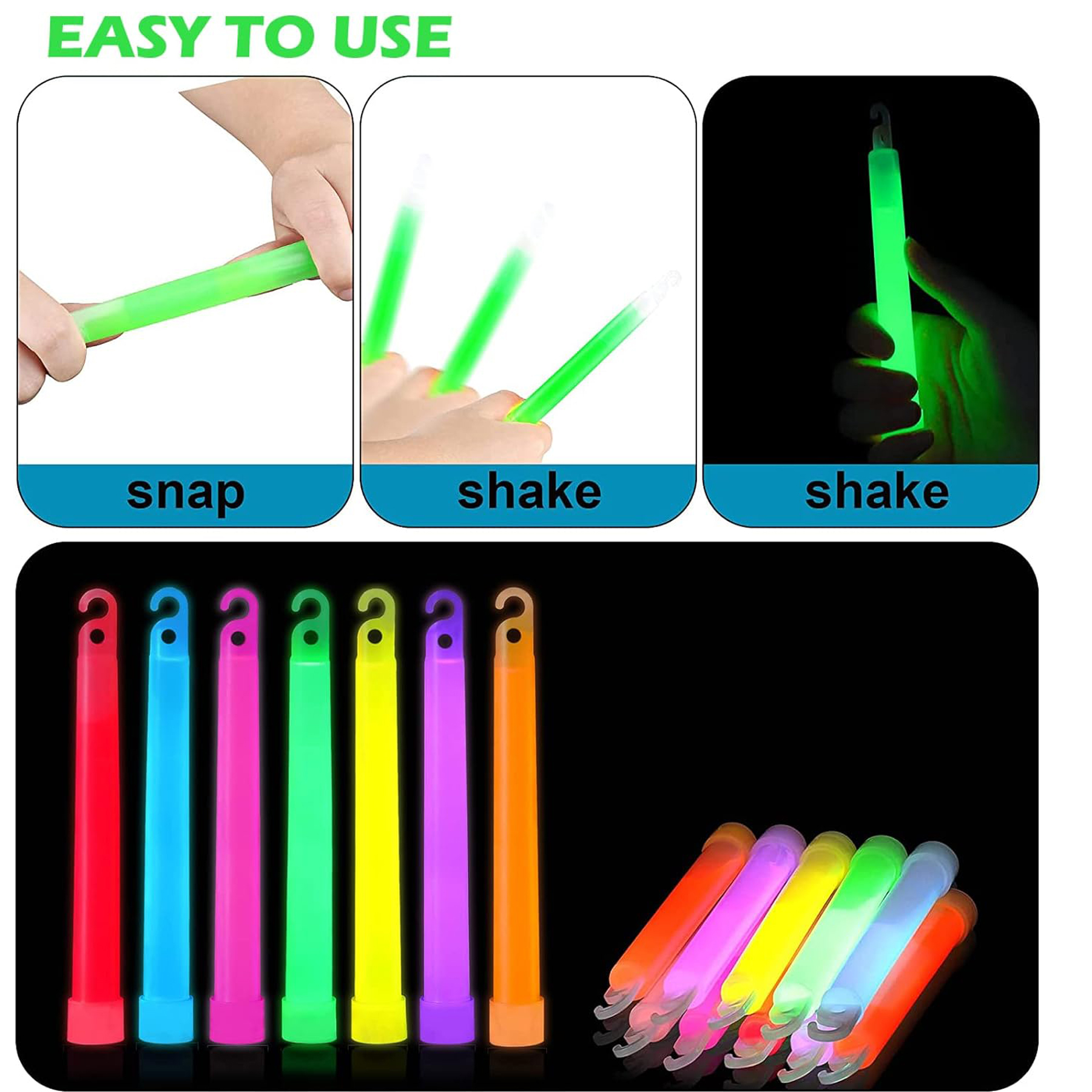Bright Large Party Glow Sticks 5