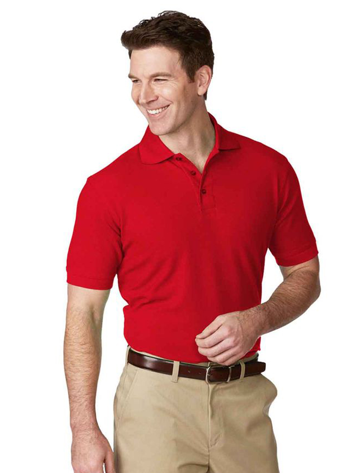 A+ Uniforms - Unisex Pique Knit Short Sleeve Shirt 9