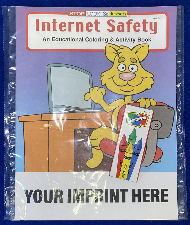 COLORING SET - Internet Safety Coloring Book Fun Pack 6