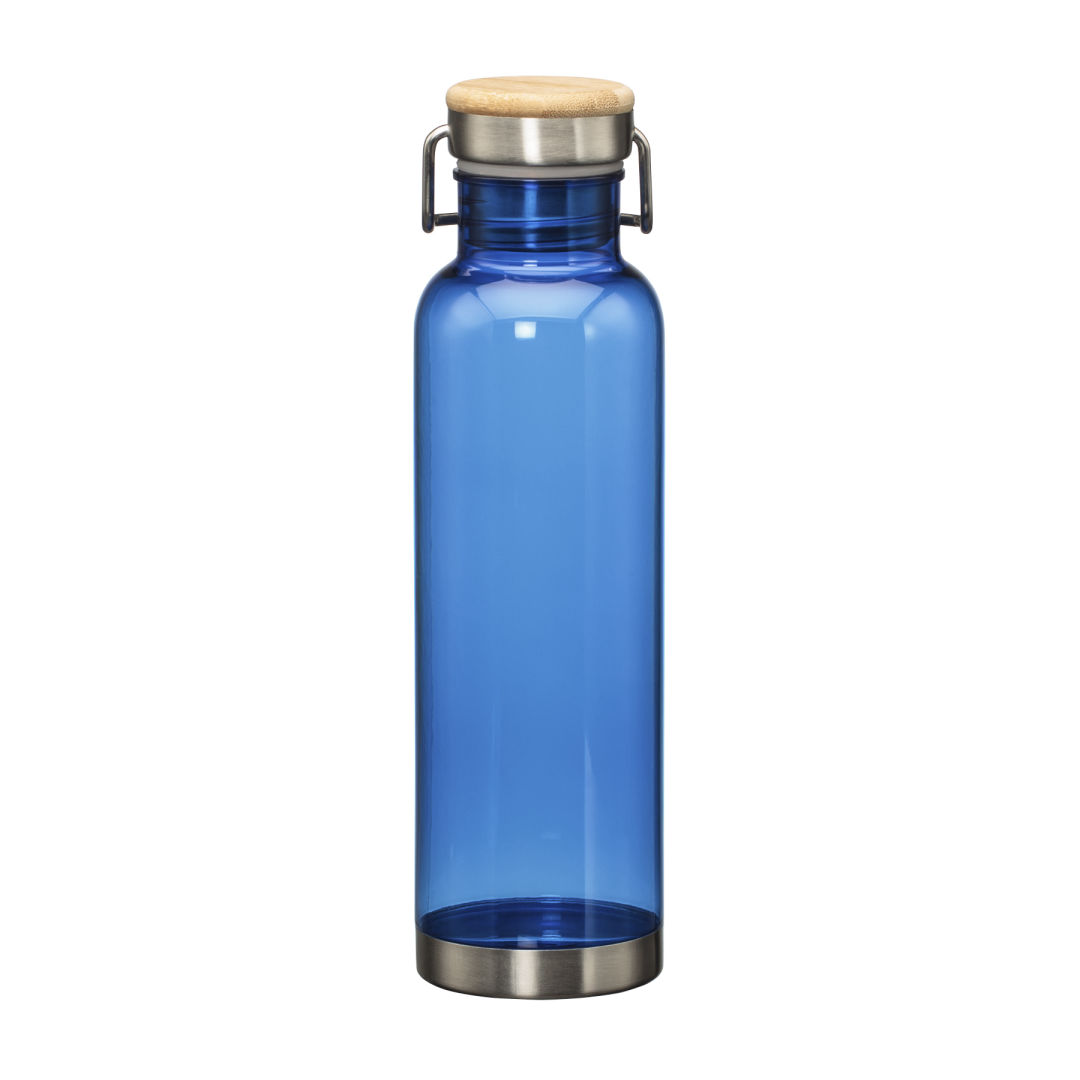 MacLeod Bottle w/ Bamboo Twist Lid - 27oz, custom water bottle with logo imprint 3