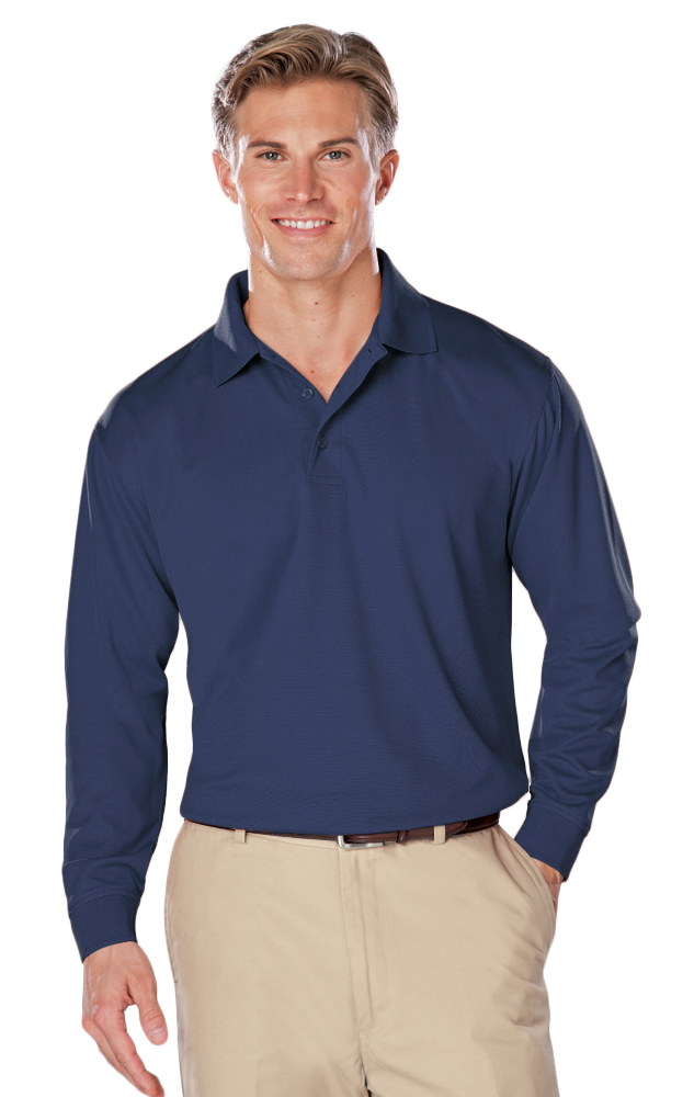 Men's Snag Resistant Wicking L/S Polo 12