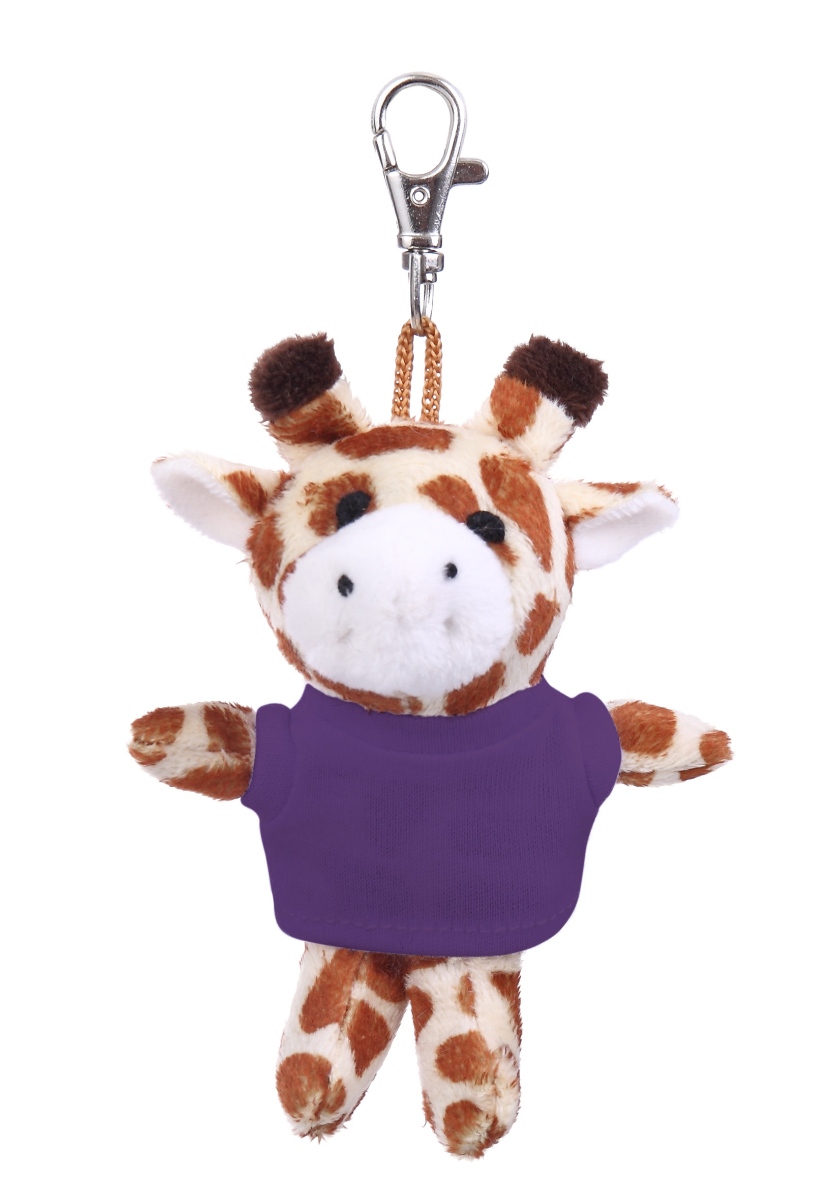 Soft Plush Giraffe Keychain with Tee 16