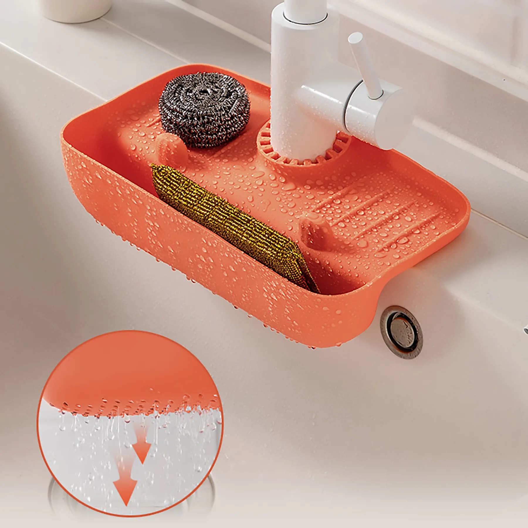 Rubber Faucet Drain Rack 6