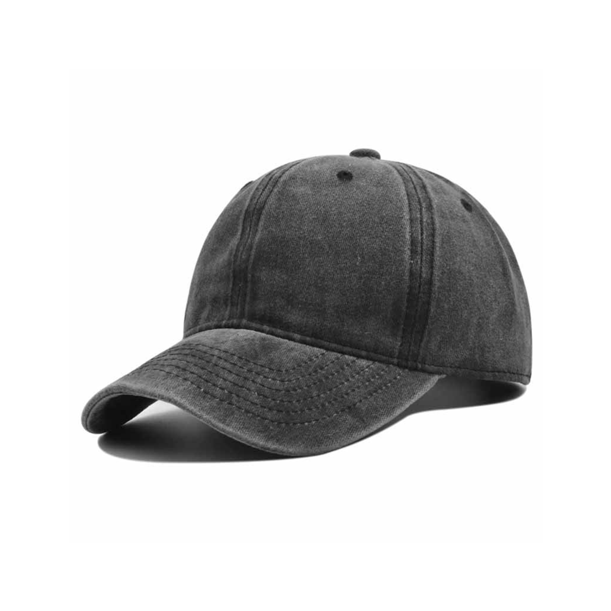 Washed Cotton Baseball Cap Low Profile Adjustable 4