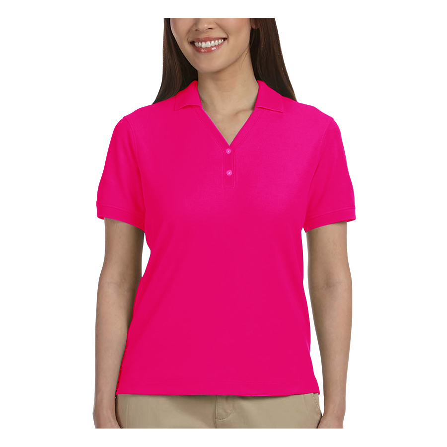 Devon & Jones Ladies' Short-Sleeve Y-Collar Polo Shirts 56