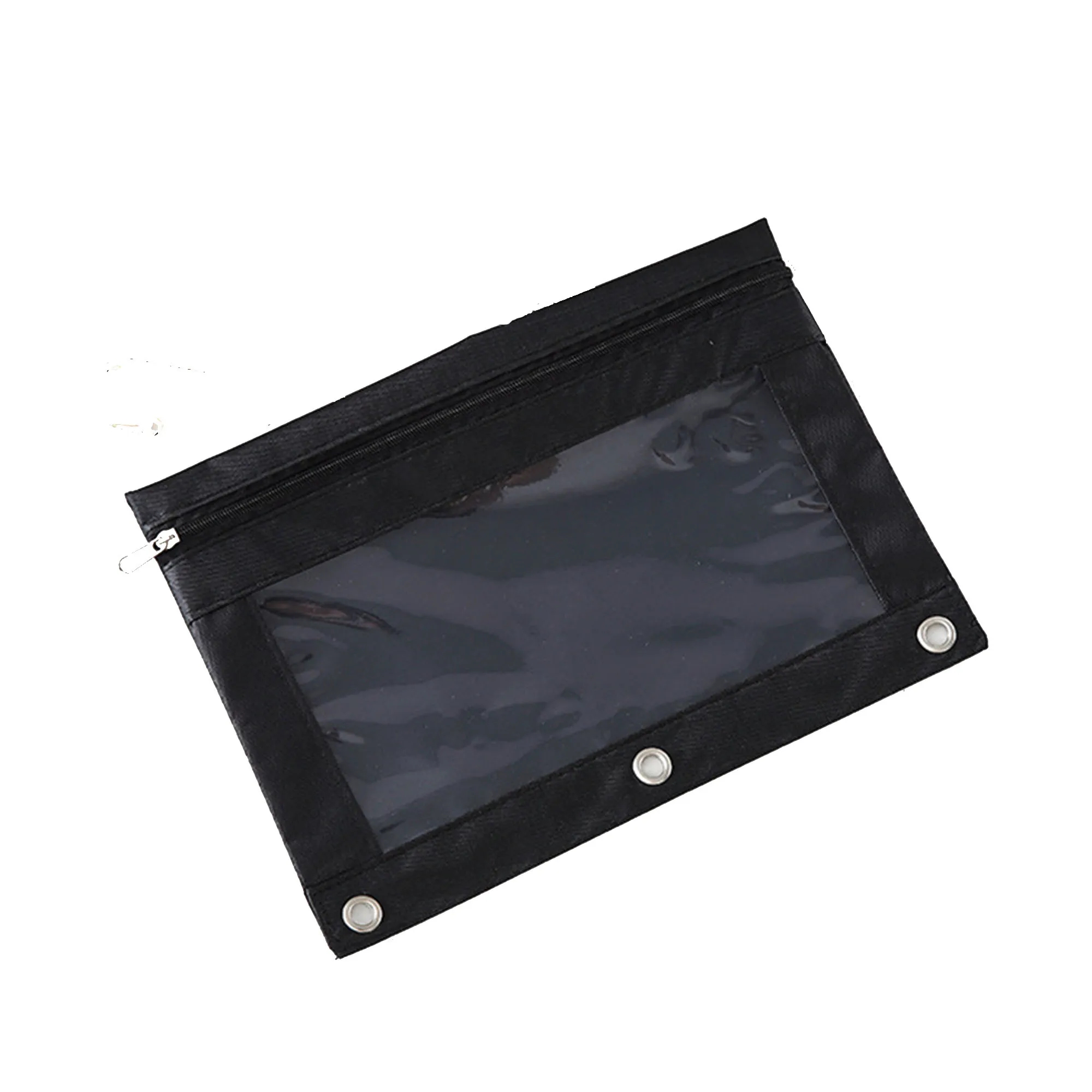 Zippered Binder Pencil Pouch with Rivet Enforced Hole 2