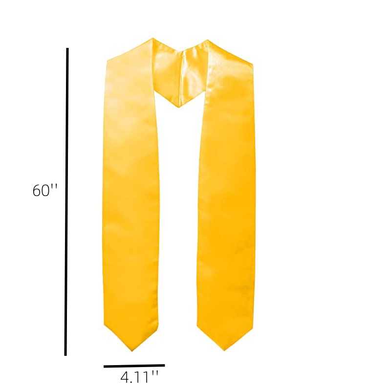 Custom Graduation Solid Color Stole 8