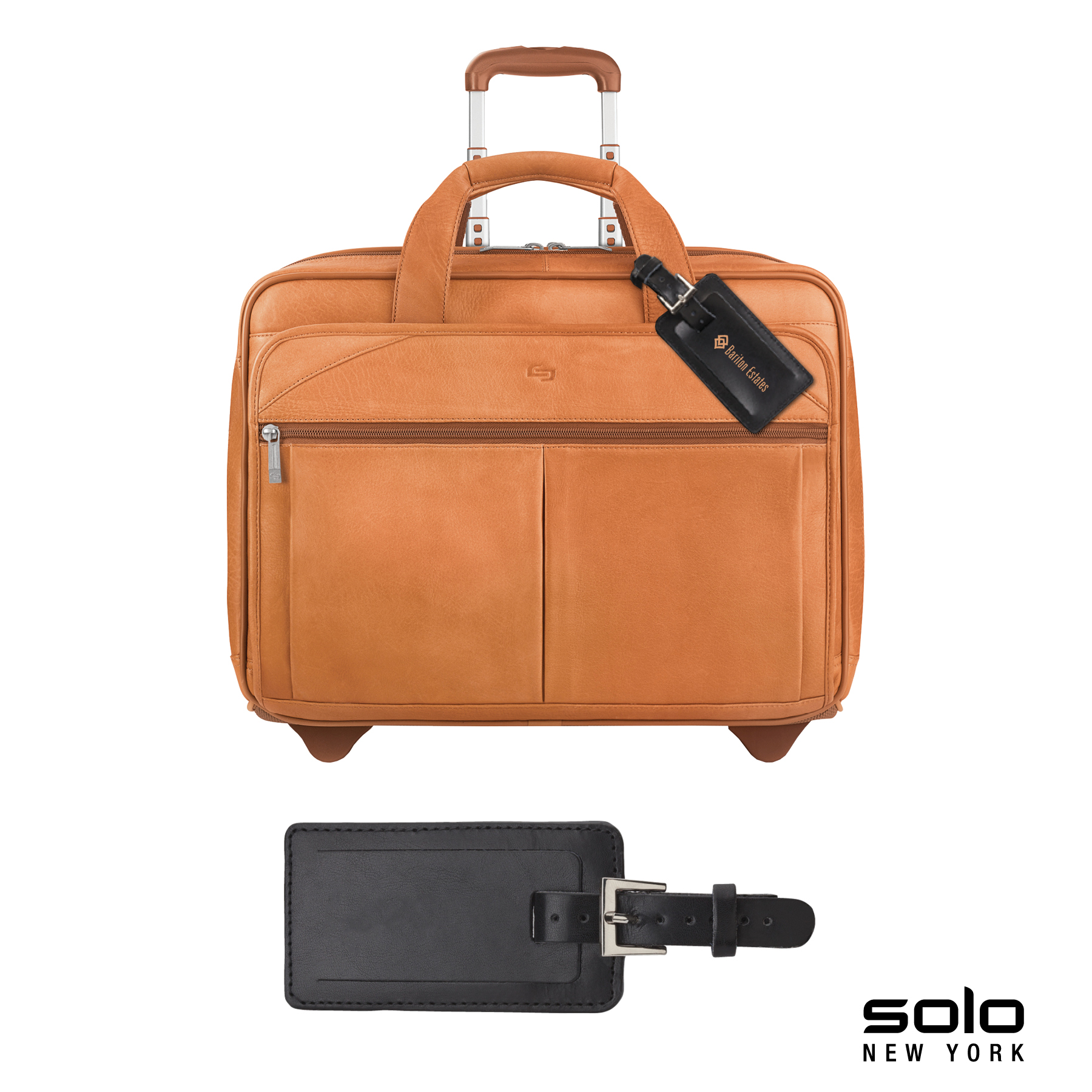 Solo New York Walker Leather Rolling Case 2