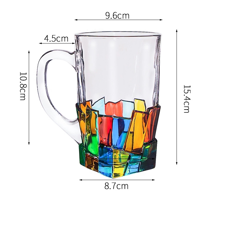 Custom 18.5 oz Beer Glass Mugs With Handle 2