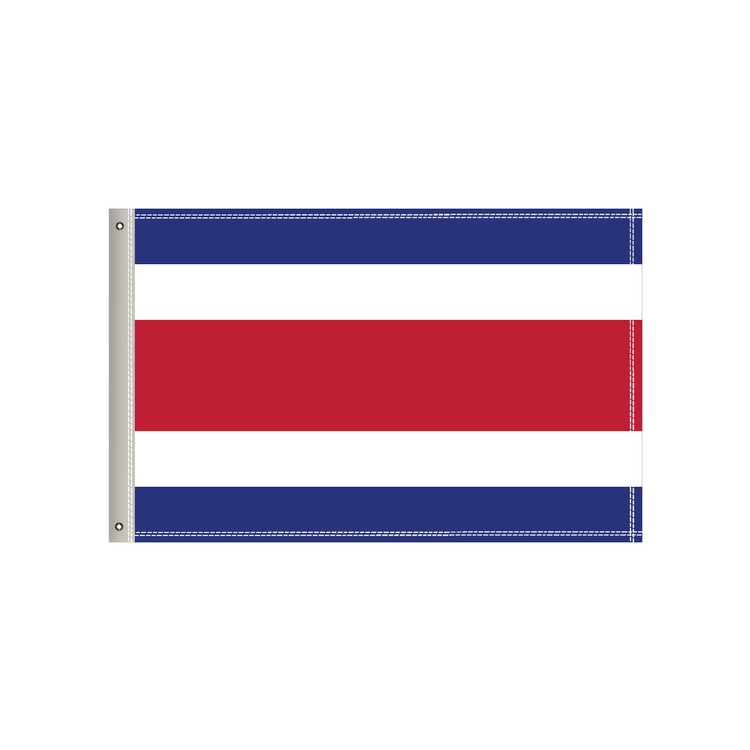National Flag, Costa Rica, Single-Sided - 36"W x 24"H 2