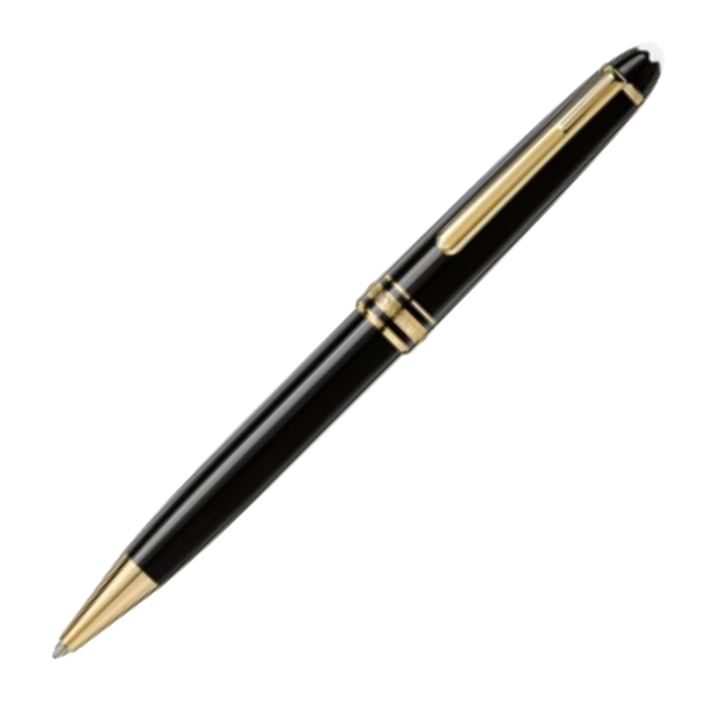 MONTBLANC® Meisterstück Luxury Gold & Black Classique Ballpoint Pen w/ Gift Box