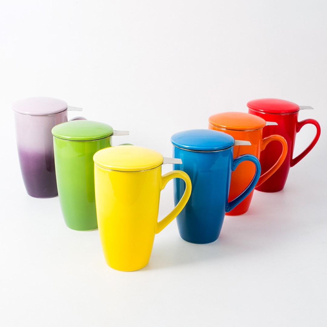 Tea Mug with Infuser and Lid 4