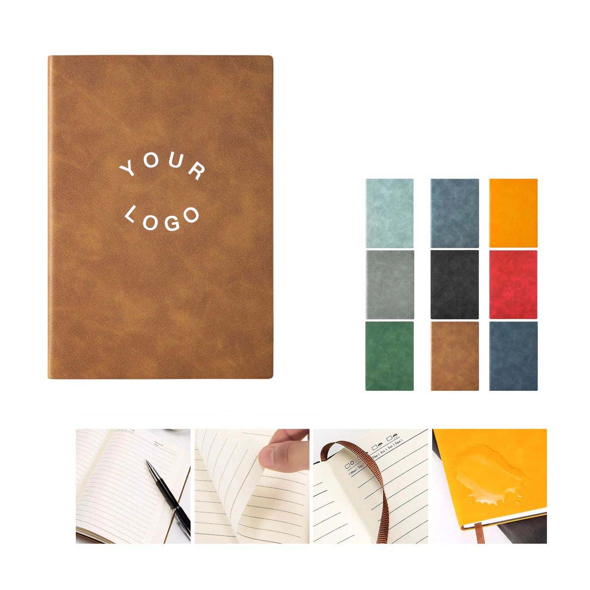 A5 Faux Leather Notebook with Soft Cover 9