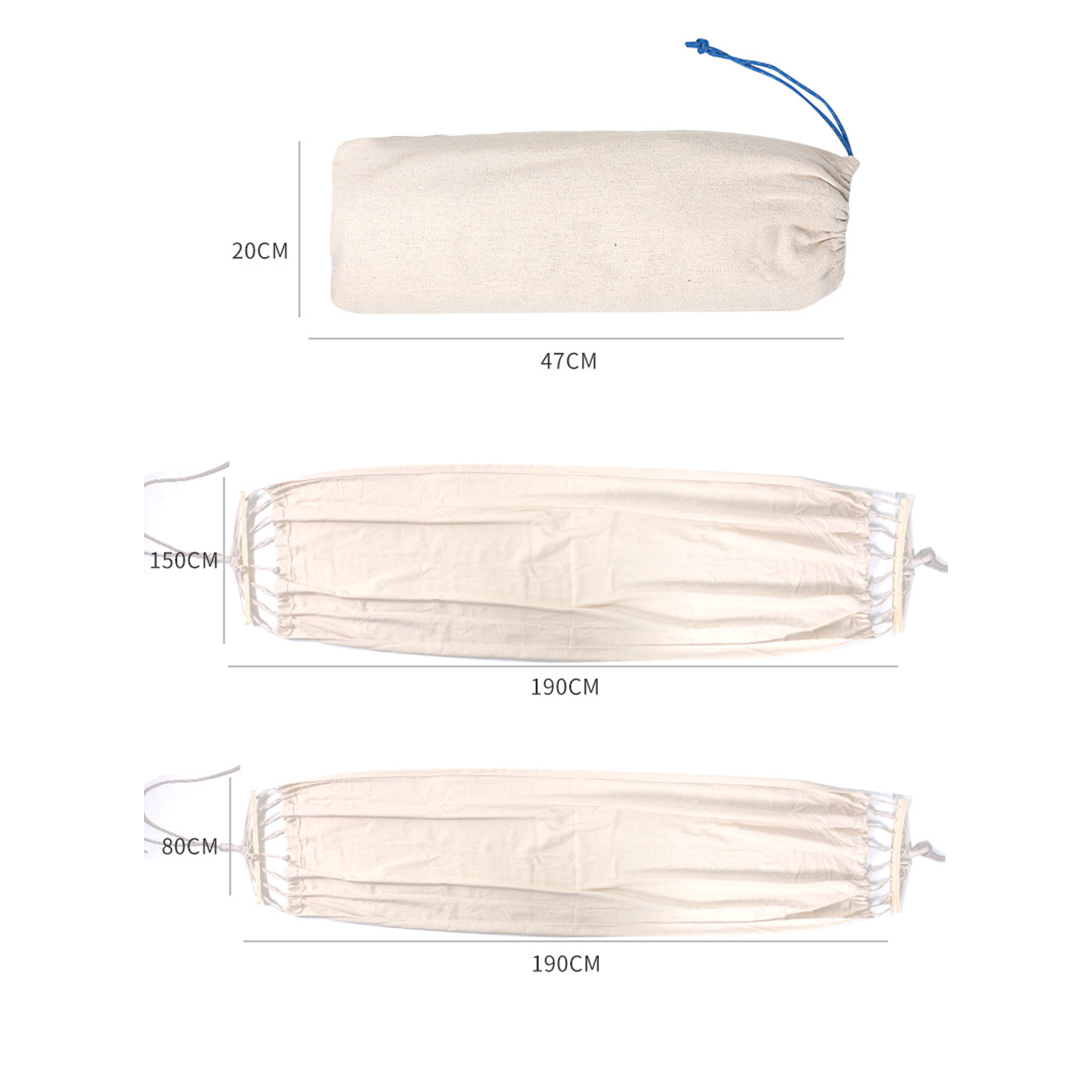 Garden Canvas Hammock with Travel Bag 3