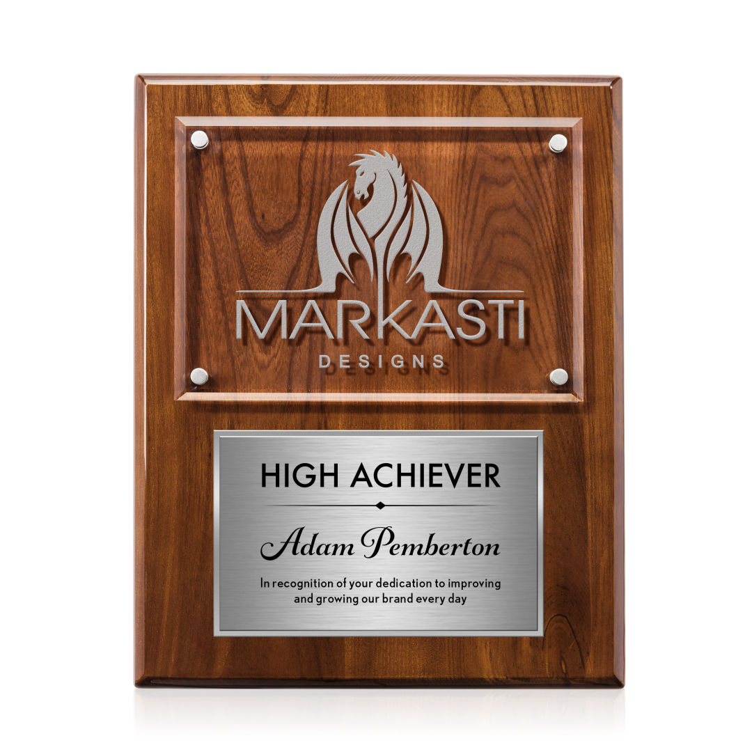 Gossamer Plaque - Walnut/Silver 3