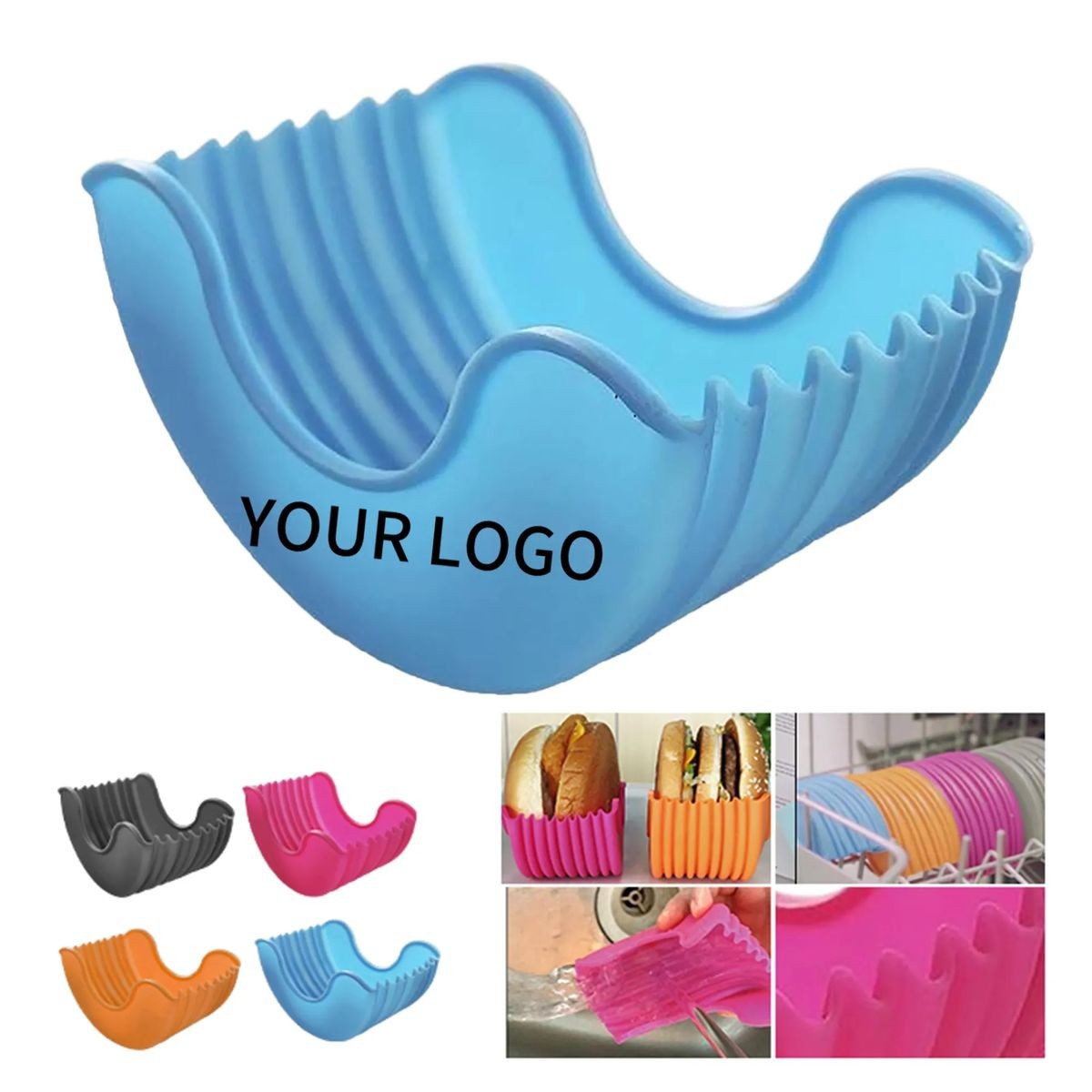 Silkscreen Printed Reusable Burger Clip for Kitchen 1