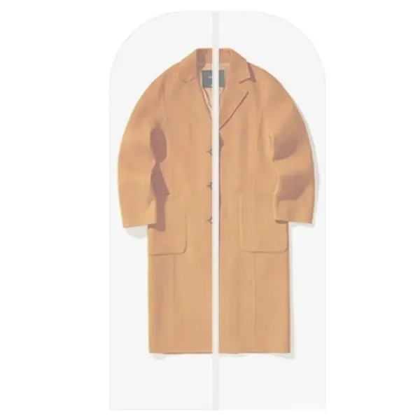 Clear Zippered Garment Bag with Suit and Clothes Protector 6